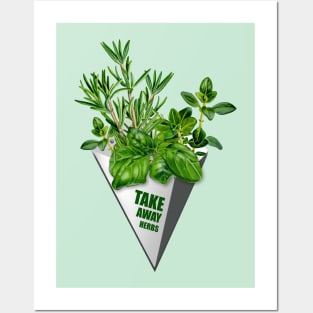 TAKE AWAY HERBS Posters and Art